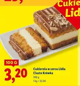 Lidl Ciasto krówka Cukiernia Lidla oferta