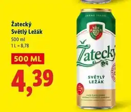 Lidl Piwo Zatecky Svetly Lezak oferta