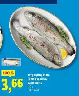 Lidl Pstrąg tęczowy patroszony cały Targ Rybny Lidla oferta