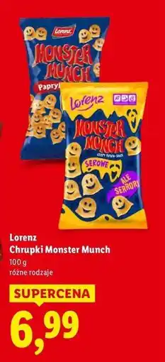 Lidl Chrupki serowe Lorenz Monster Munch oferta