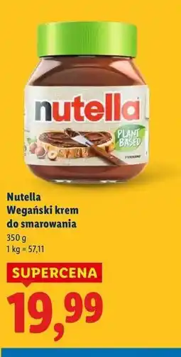 Lidl Krem czekoladowo-orzechowy wegański Nutella oferta