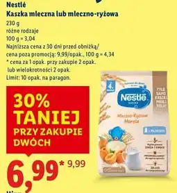 Lidl Kaszka mleczno-ryżowa morela Nestle oferta