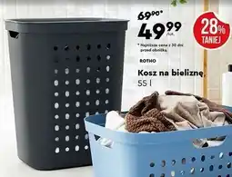 Biedronka Kosz na pranie 55 l antracyt Rotho oferta