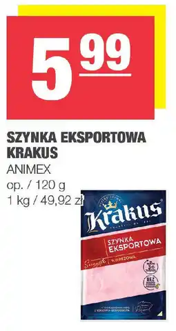 EuroSPAR Szynka eksportowa krakus animex oferta