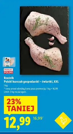 Lidl Kurczak Polski kurczak gospodarczy - ćwiartki, XXL Rzeźnik oferta