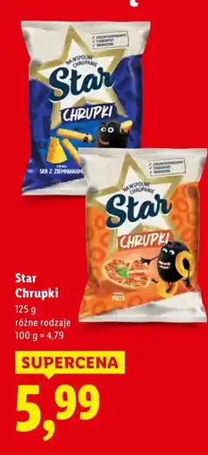 Lidl Chrupki Star różne rodzaje oferta