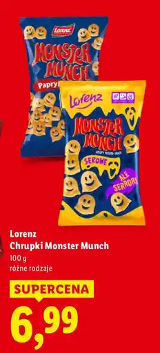 Lidl Chrupki Lorenz Monster Munch różne rodzaje oferta