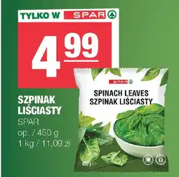 EuroSPAR Szpinak liściasty spar oferta