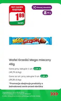 Dino Wafel Grześki Mega mleczny oferta