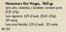 Biedronka Hummus orientalny, czerwone pesto Go Vege oferta
