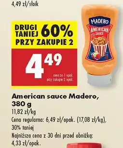 Biedronka Sos Amerykański Madero DRUGI -60% oferta
