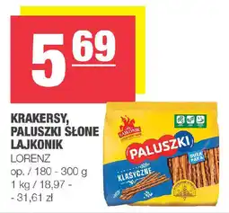 EuroSPAR Krakersy, paluszki słone lajkonik lorenz oferta