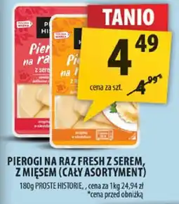 Arhelan Pierogi na raz fresh z serem, z mięsem (cały asortyment) Proste Historie oferta