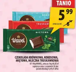 Arhelan Czekolada królewska, kokosowa, miętowa, mleczna truskawkowa Wawel oferta