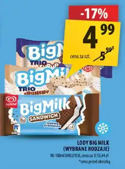 Arhelan Lody Big Milk (wybrane rodzaje) oferta