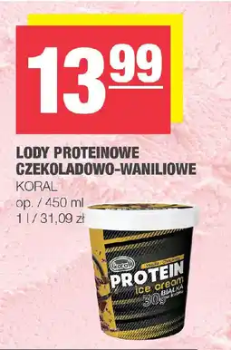 EuroSPAR Lody proteinowe czekoladowo-waniliowe koral oferta
