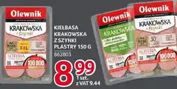 Selgros Kiełbasa krakowska z szynki plastry Olewnik oferta