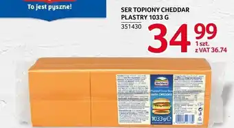 Selgros Ser topiony cheddar plastry Hochland oferta