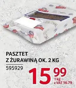 Selgros Pasztet z żurawiną Indykpol oferta