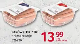Selgros Parówki różne rodzaje Selgros oferta