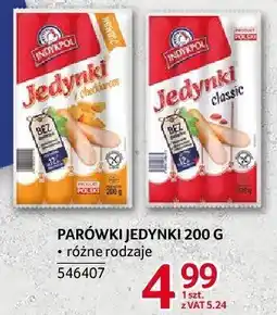 Selgros Parówki jedynki Indykpol oferta