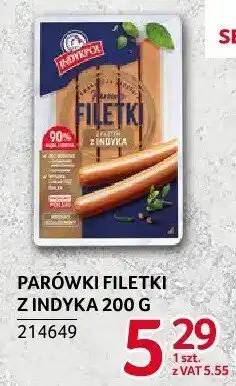 Selgros Parówki filetki z indyka Indykpol oferta