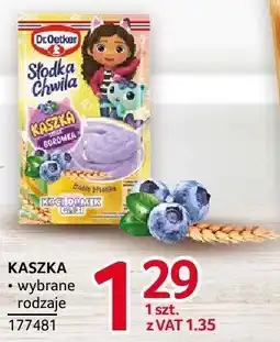 Selgros Kaszka Dr. Oetker wybrane rodzaje oferta