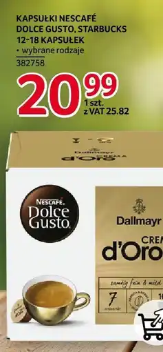 Selgros Kawa Dolce Gusto, Starbucks kapsułki wybrane rodzaje Nescafe oferta