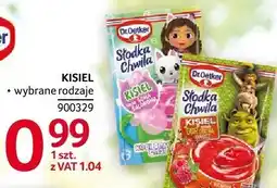 Selgros Kisiel Dr. Oetker Słodka Chwila wybrane rodzaje oferta