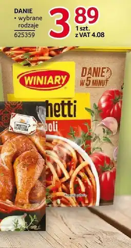 Selgros Danie gotowe Winiary wybrane rodzaje oferta