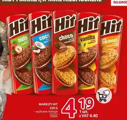 Selgros Ciastka Hit wybrane rodzaje oferta