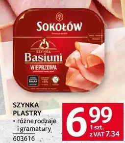 Selgros Szynka plastry Sokołów oferta