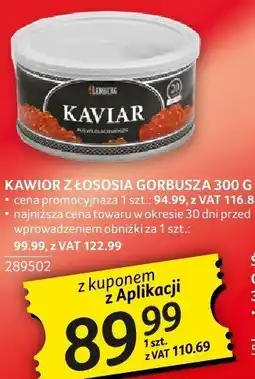 Selgros Kawior z łososia gorbusza Kaviar oferta