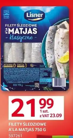 Selgros Filety śledziowe a'la matjas 750g Lisner oferta