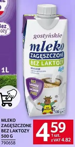 Selgros Mleko zagęszczone bez laktozy 500g Selgros oferta