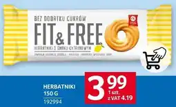 Selgros Herbatniki Fit & Free 150g oferta