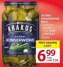 Selgros Ogórki konserwowe Krakus oferta