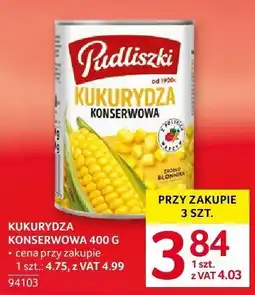 Selgros Kukurydza konserwowa Pudliszki oferta