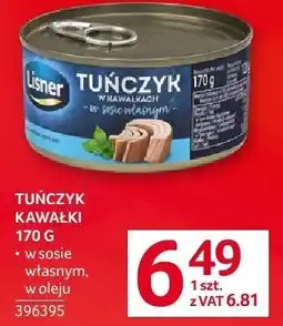 Selgros Tuńczyk kawałki Lisner oferta