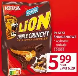 Selgros Płatki śniadaniowe Lion Triple Crunchy Nestle oferta