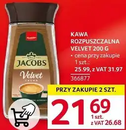 Selgros Kawa rozpuszczalna Velvet Jacobs oferta