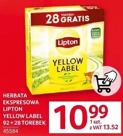 Selgros Herbata ekspresowa Lipton Yellow Label oferta