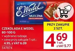 Selgros Czekolada E.Wedel różne rodzaje oferta