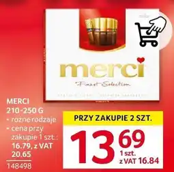 Selgros Czekolada Merci różne rodzaje oferta