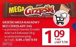 Selgros Wafel Grześki Mega kakaowy bez czekolady oferta