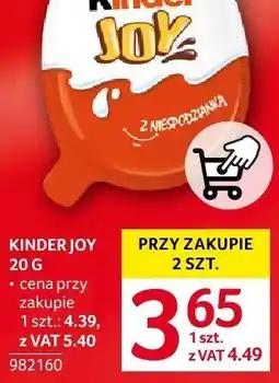 Selgros Słodycze Kinder Joy oferta