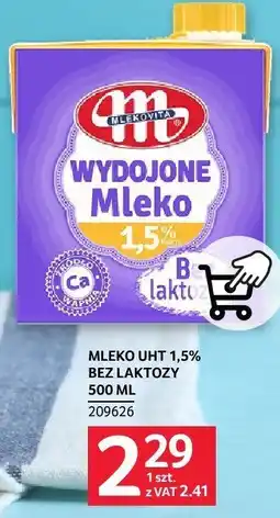 Selgros Mleko UHT 1,5% bez laktozy Mlekovita oferta