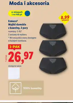 Lidl Majtki damskie Esmara oferta