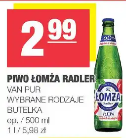 EuroSPAR Piwo łomża radler van pur oferta