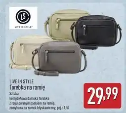 ALDI Torebka na ramię Live In Style oferta